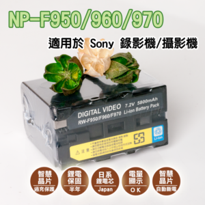 加購限定【2顆F950電池+送2台充電器】FOTODIOX NP-F950鋰電池 (電量6600mAh)